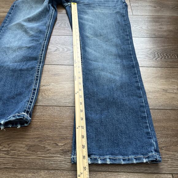 TK Axel Jeans Mens Slim Boot 32x32* Distressed Stretch Cowboy Festival Casual - Picture 9 of 12